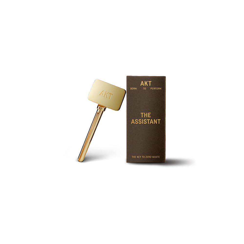 AKT, THE ASSISTANT. Tube squeezer key — The key to ZERO WASTE. 100% PLASTIC FREE & RECYCLABLE — Squeeze out every last drop of your NATURAL DEODORANT BALM