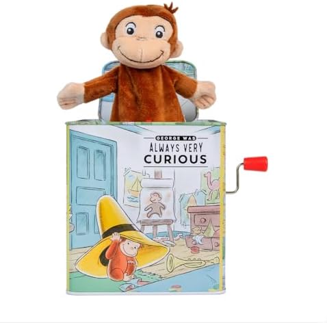 KIDS PREFERRED Curious George Jack-in-The-Box - Musical Toy for Babies