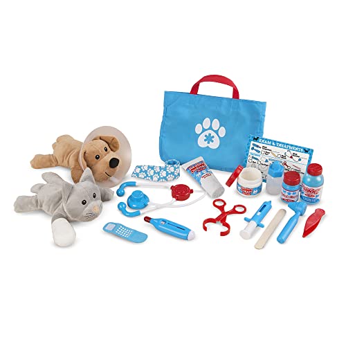 Melissa & Doug Examine and Treat Pet Vet Play Set (24 pcs)