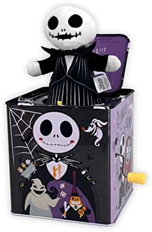 KIDS PREFERRED Disney Baby The Nightmare Before Christmas Jack Skellington Classic Jack in The Box Musical Toys for Babies and Toddlers, 5 Inches