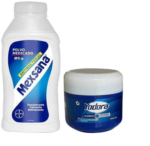 Mexsana Powder (85g - 2.9oz) Polvo Mexsana (85g - 2.9oz) & Classic Yodora Deodorant maximum protection. 32gr - 1.12 oz