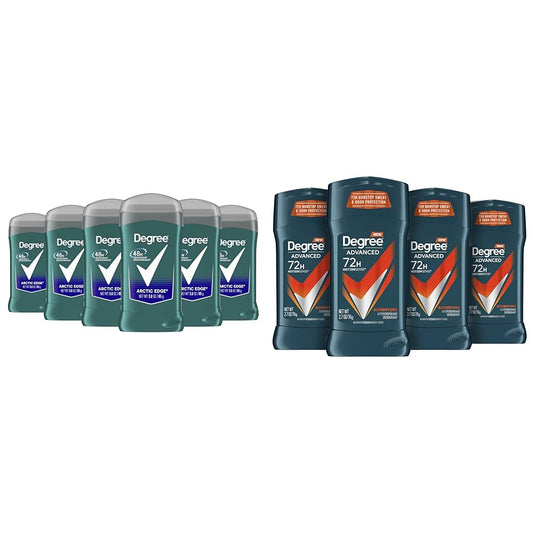 Degree Men Original Aluminum Free Deodorant for Men & Men Antiperspirant Deodorant Adventure 4 Count For Freshness and Odor Protection Deodorant for Men 2.7 oz, Woodsy, Stick