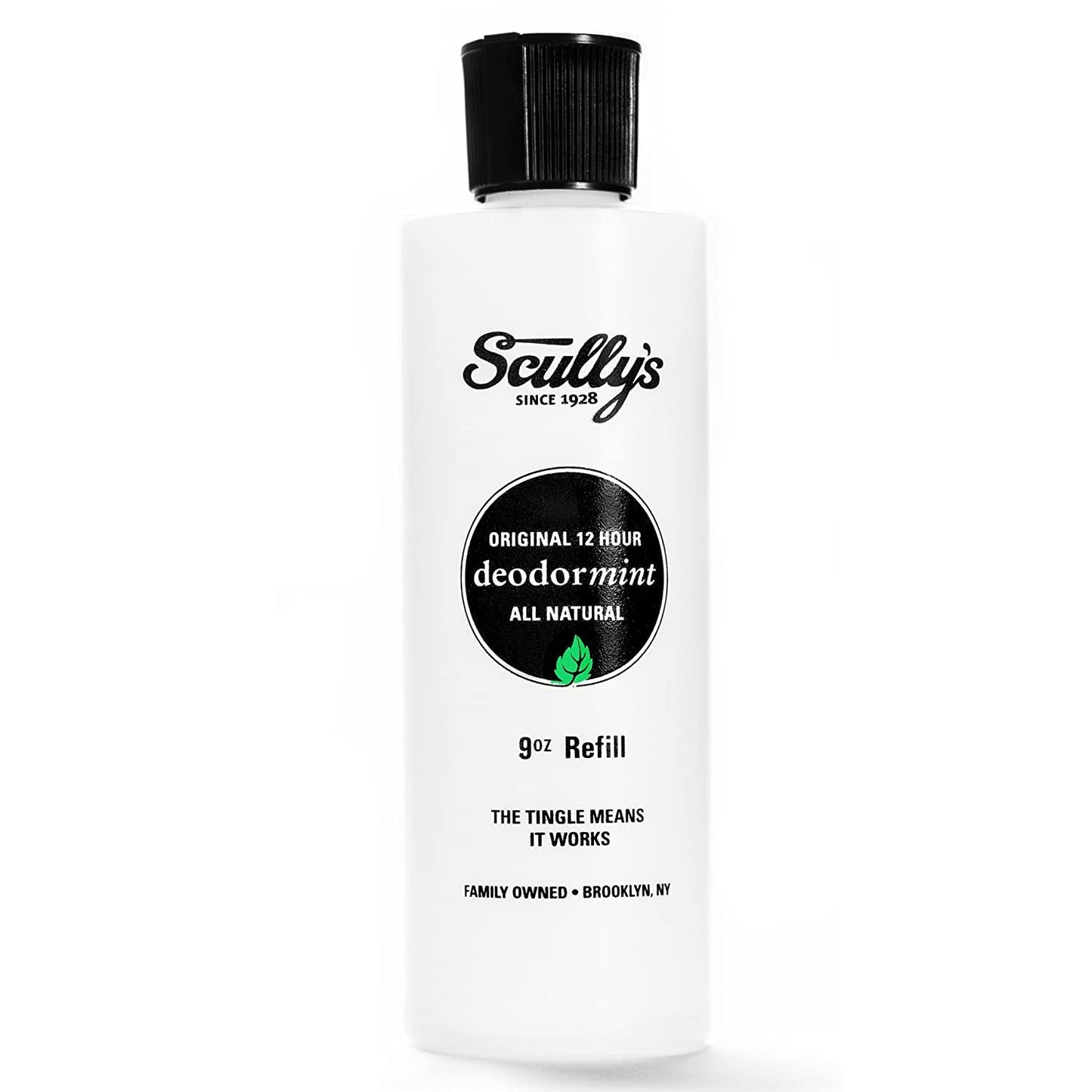 Natural Deodorant Scully’s Refill Natural Deodorant for Women, Men, Safe for Kids, Strong, 12 Hour Protection, No Stains, No Parabens, No Aluminum, Non-Irritating, 9 Ounce