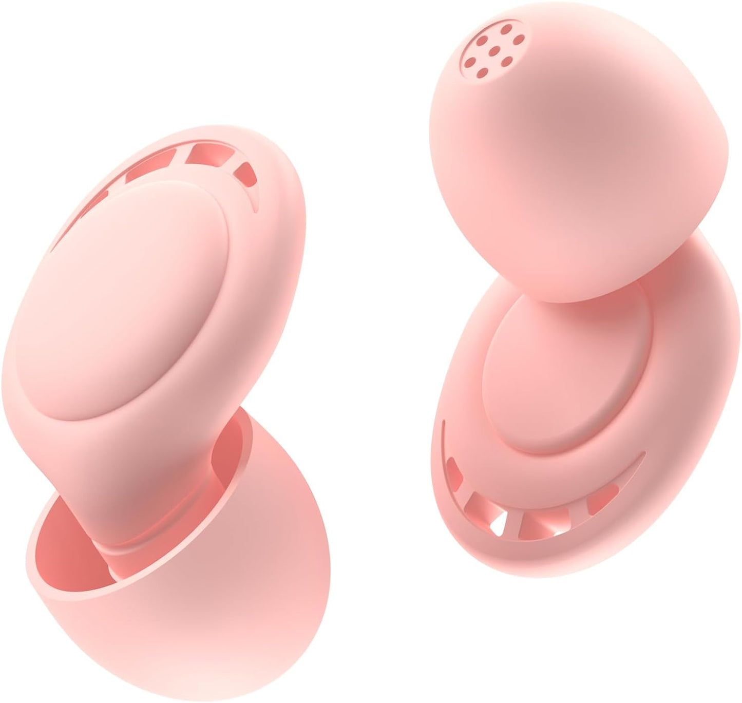 Ear Plugs for Sleeping Noise Reduction, Beinkap Reusable Earplugs Hearing Protection for Focus, Study, Work – 6 Pair Eartips in S/M/L – Flexible Silicone Soft – 35dB Noise Cancelling - Pink