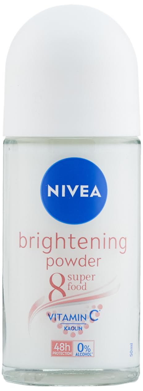 Nivea for Men Deodorant Roll On 1.69 oz (Whitening Powder) Pack of 3