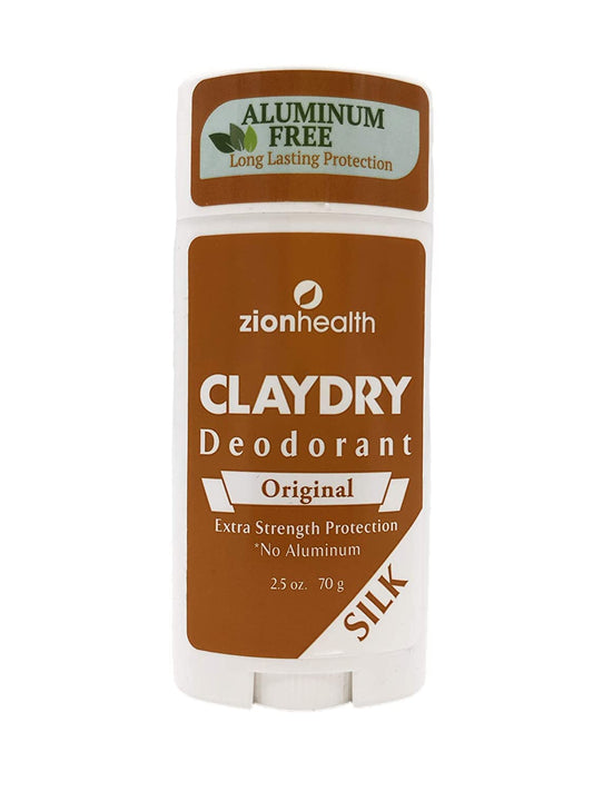 Zion Health Zion Claydry Deodorant Original 2.5 Oz