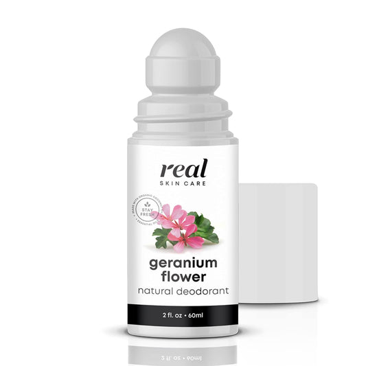 Organic Deodorant with Coconut Oil | Handmade In the USA | Geranium Flower | All Natural Deodorant for Women and Men | Vegan Aluminum Free Deodorant Infused with Essential Oils