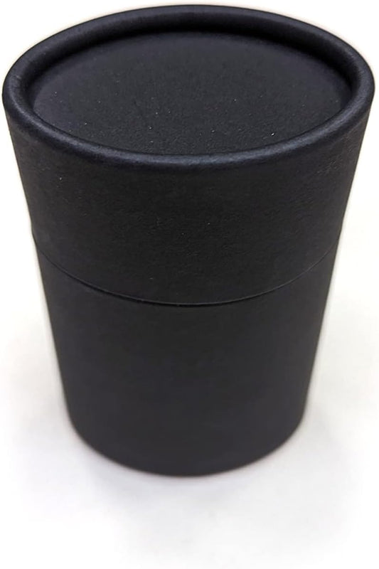Empty Cardboard Deodorant Container 90g (3.15 oz) - Oval Shape - Push-Up Style (6-Pack, Black)