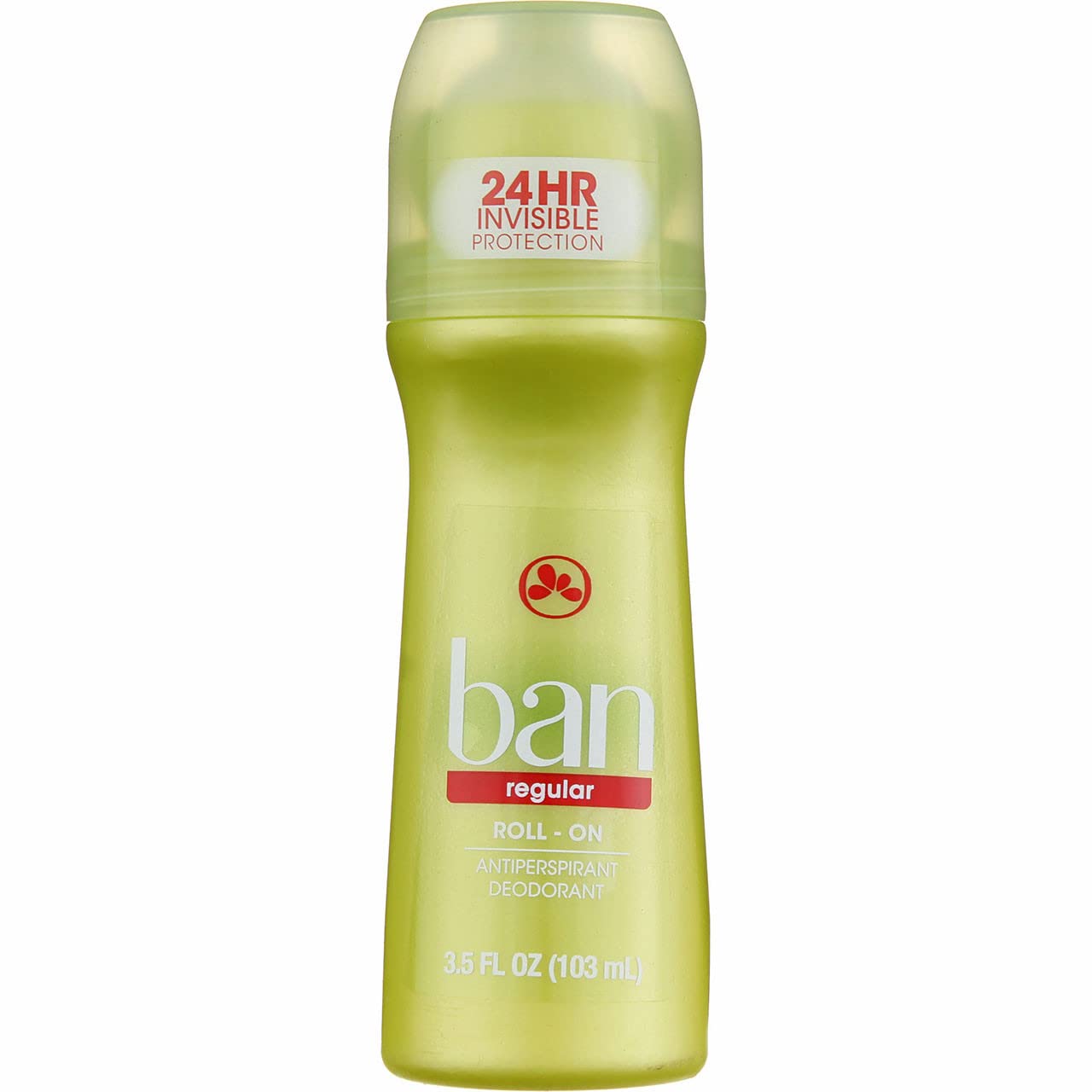 Ban Deodorant Roll-On Anti-Perspirant Regular, 3.5 Fl Oz