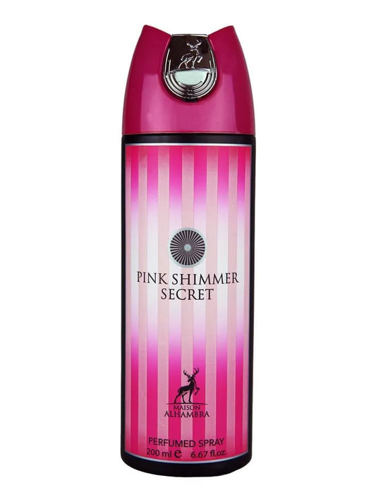 Maison Alhambra Pink Shimmer Perfumed Deo Spray for Women, 6.7 Ounce
