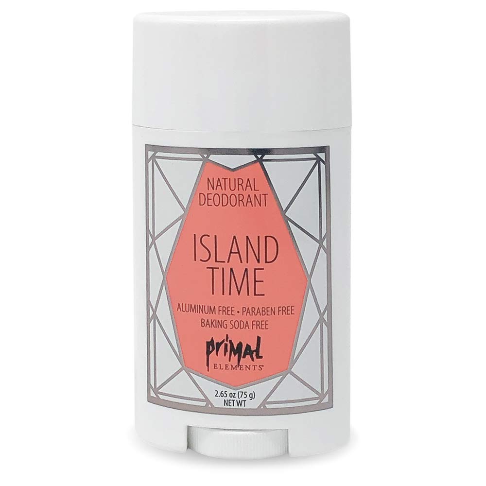Primal Elements Island Time Natural Deodorant, 2.65 Ounce