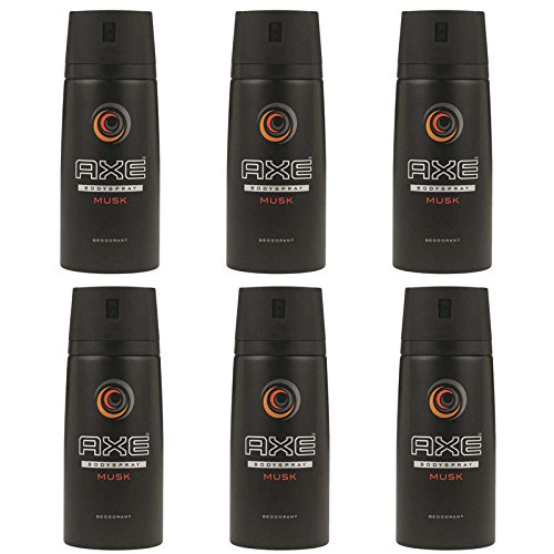 6 Pack Axe Musk Men's Deodorant Body Spray, 150ml (5.07 oz)