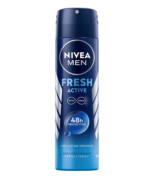 Nivea Mens Deodorant Spray Fresh Active 48H 150 Ml