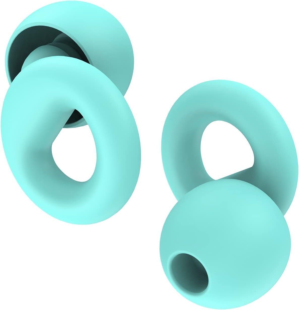 Noise Canceling Earplugs for Sleep and Concentration– New Flexible Earplugs for Better Attenuation–2 Pair Reusable –Deal for Side Sleepers &Noise Sensitive Person – 27dB Noise Cancellation–Light Green