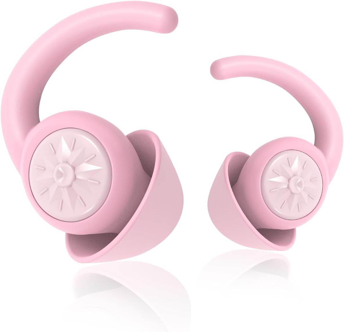 Ear Plugs for Sleeping Noise Cancelling 2 Pairs Noise Reduction Earplugs for Sleep Soft Silicone Hearing Protection Earplug for Snoring Work Construction Noise Sensitive PK-Pink