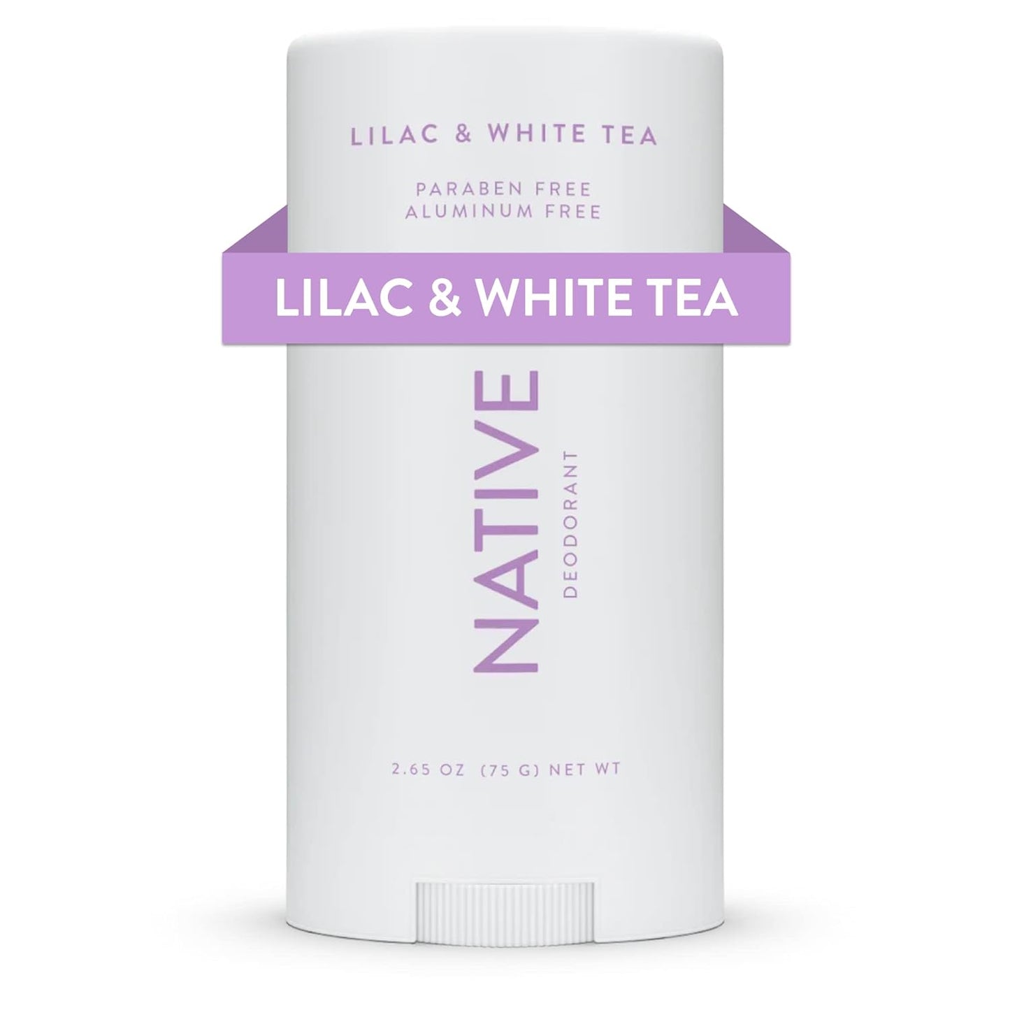 Native Deodorant Contains Naturally Derived Ingredients, 72 Hour Odor Control | Seasonal Scents for Women and Men, Aluminum Free with Baking Soda, Coconut Oil and Shea Butter | Lilac & White Tea