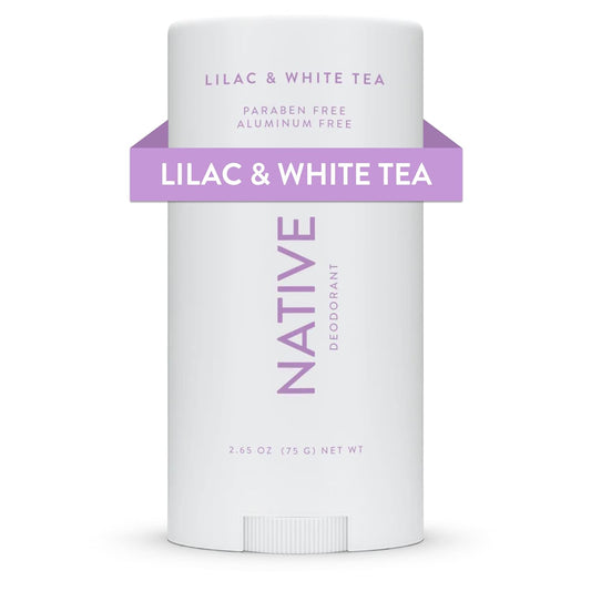 Native Deodorant Contains Naturally Derived Ingredients, 72 Hour Odor Control | Seasonal Scents for Women and Men, Aluminum Free with Baking Soda, Coconut Oil and Shea Butter | Lilac & White Tea