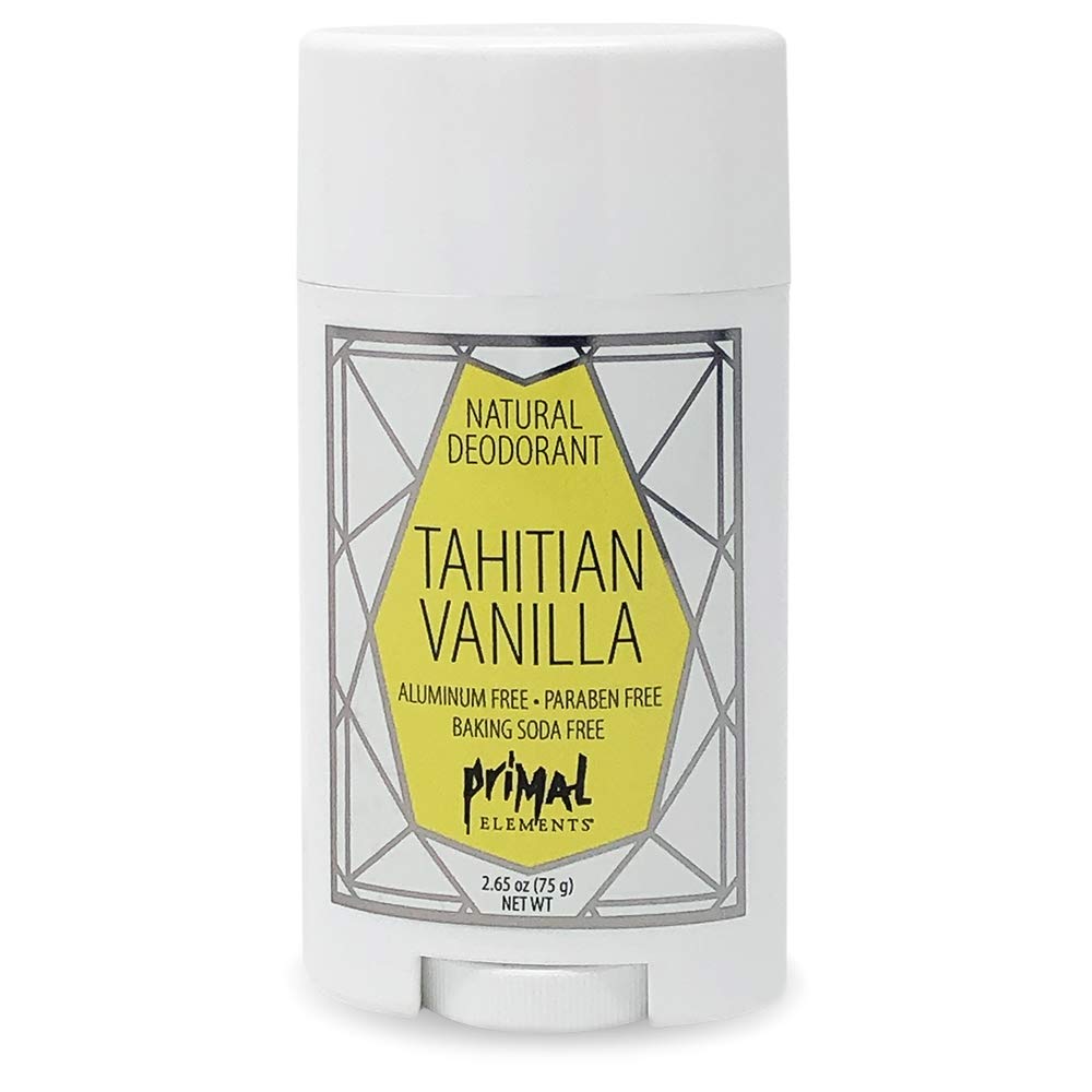 Primal Elements Tahitian Vanilla Natural Deodorant, 2.65 Ounce