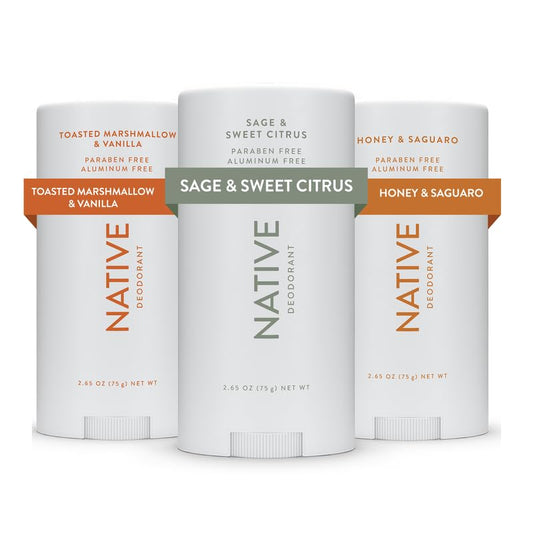 Native Deodorant Contains Naturally Derived Ingredients, 72 Hour Odor Control | Deodorant for Women and Men, Aluminum Free with Baking Soda, Coconut Oil and Shea Butter | 3-Pack