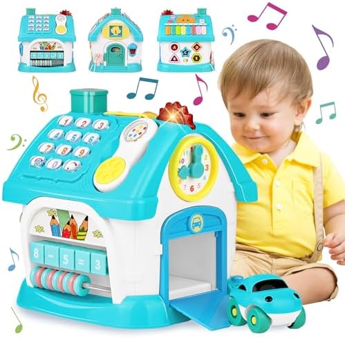 Aitbay Gifts for 1 Year Old Boys: Baby Musical Toys for Toddlers Age 12+ Months - Educational Learning Activity Toys for Toddlers First Birthday Valentines Day Gift
