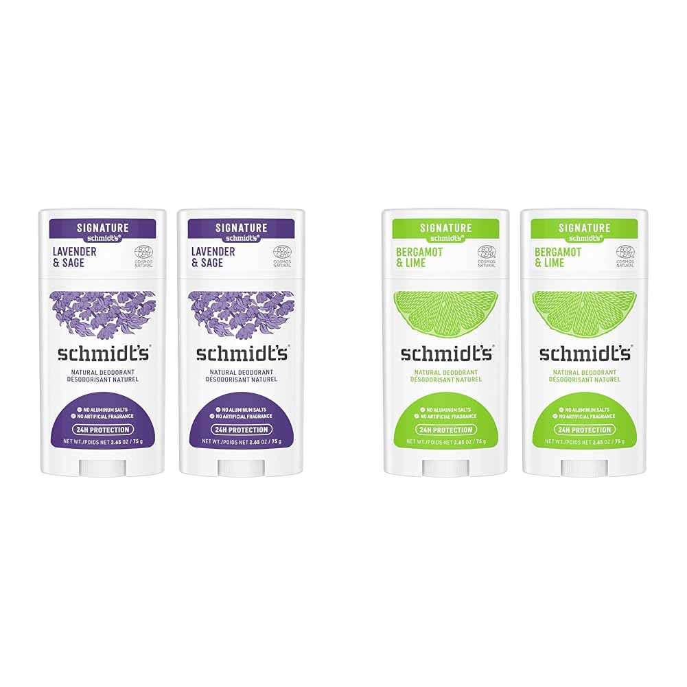 Schmidt's Aluminum Free Natural Deodorant for Women and Men & Aluminum Free Natural Deodorant For Women And Men