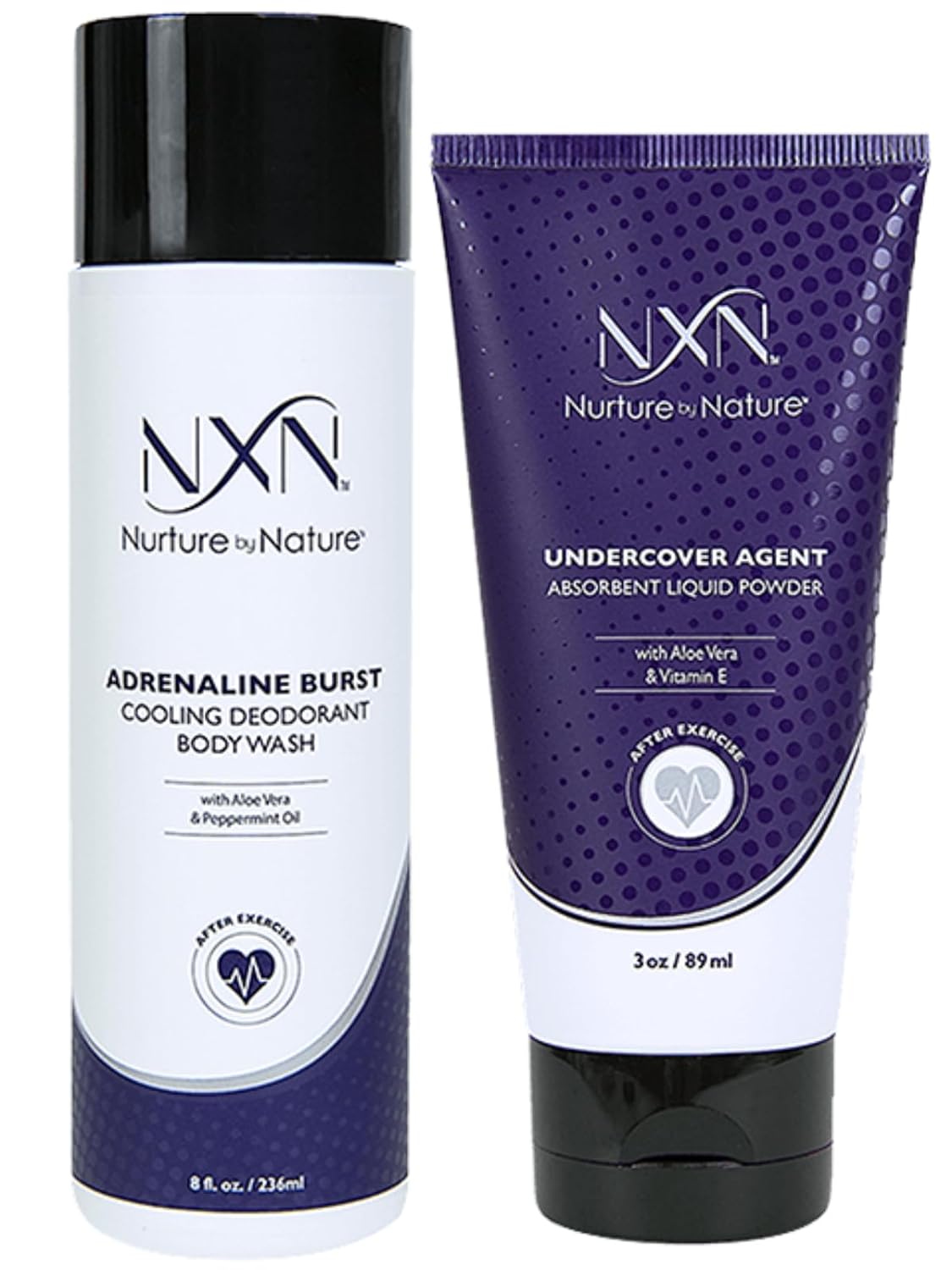 NXN Undercover Agent Liquid Powder, Anti-Sweat Body Deodorant For Women With Post Workout Body Wash Natural Formula, For Women