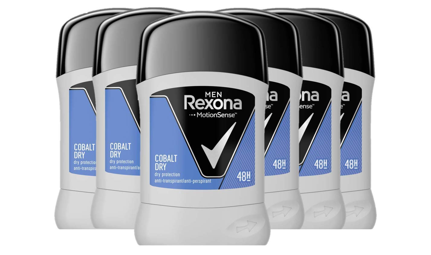 Rexona Cobalt Deodorant Stick Men Pack of 6x 50 ml