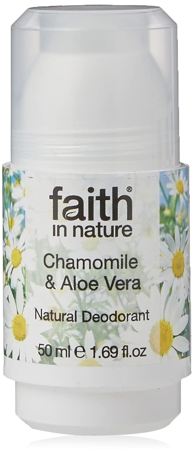 Faith In Nature Roll On Crystal Deodorant Chamomile and Aloe Vera for Men and Women 50ml