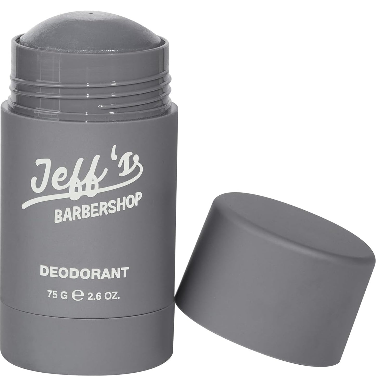 Jeff’s Barbershop Aluminum-Free Charcoal Deodorant for Men & Women, Fresh Scent - Natural, Non-Toxic & Safe for Sensitive Skin - Healthy Armpit Detox Fights Body Odor (2.6 oz)