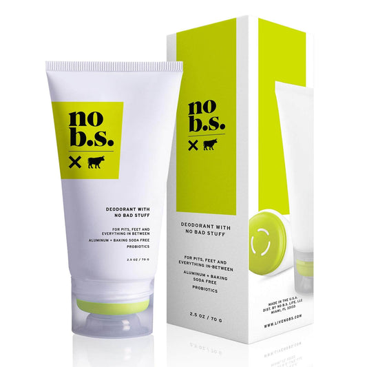 No BS Aluminum-Free Full Body Deodorant for All Skin Types - 24-Hour Freshness, Natural Odor Protection, and Skin Care - Aluminum free deodorant for women and men