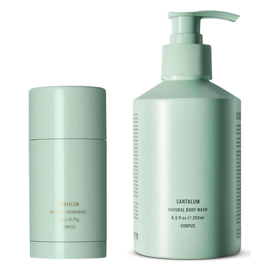 Corpus Santalum Plant-Based Deodorant + Natural Body Wash BUNDLE | Vegan, Cruelty-Free, Non-Toxic, Made In The USA