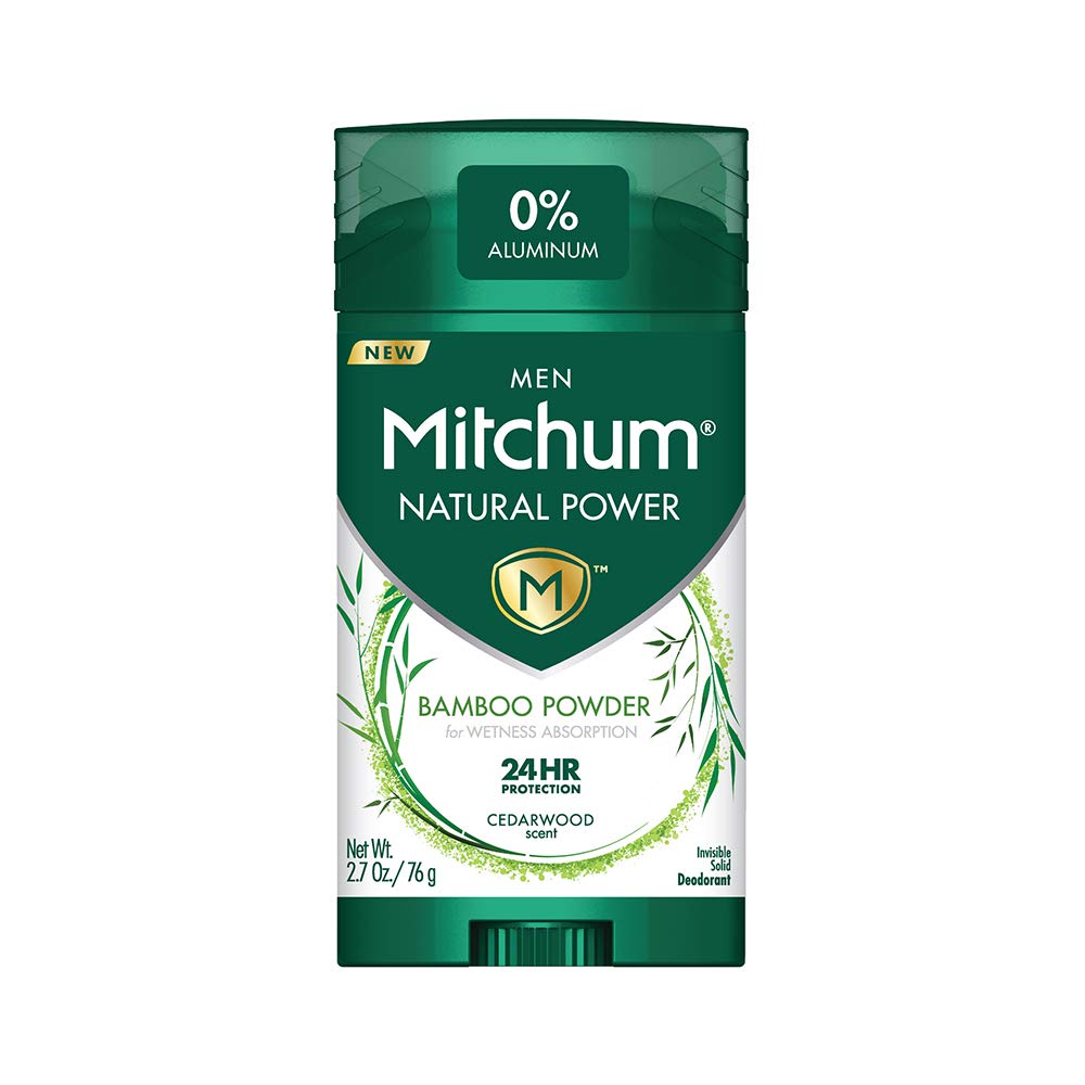 Mitchum Natural Power Deodorant for Men, Cedarwood - 2.7 oz
