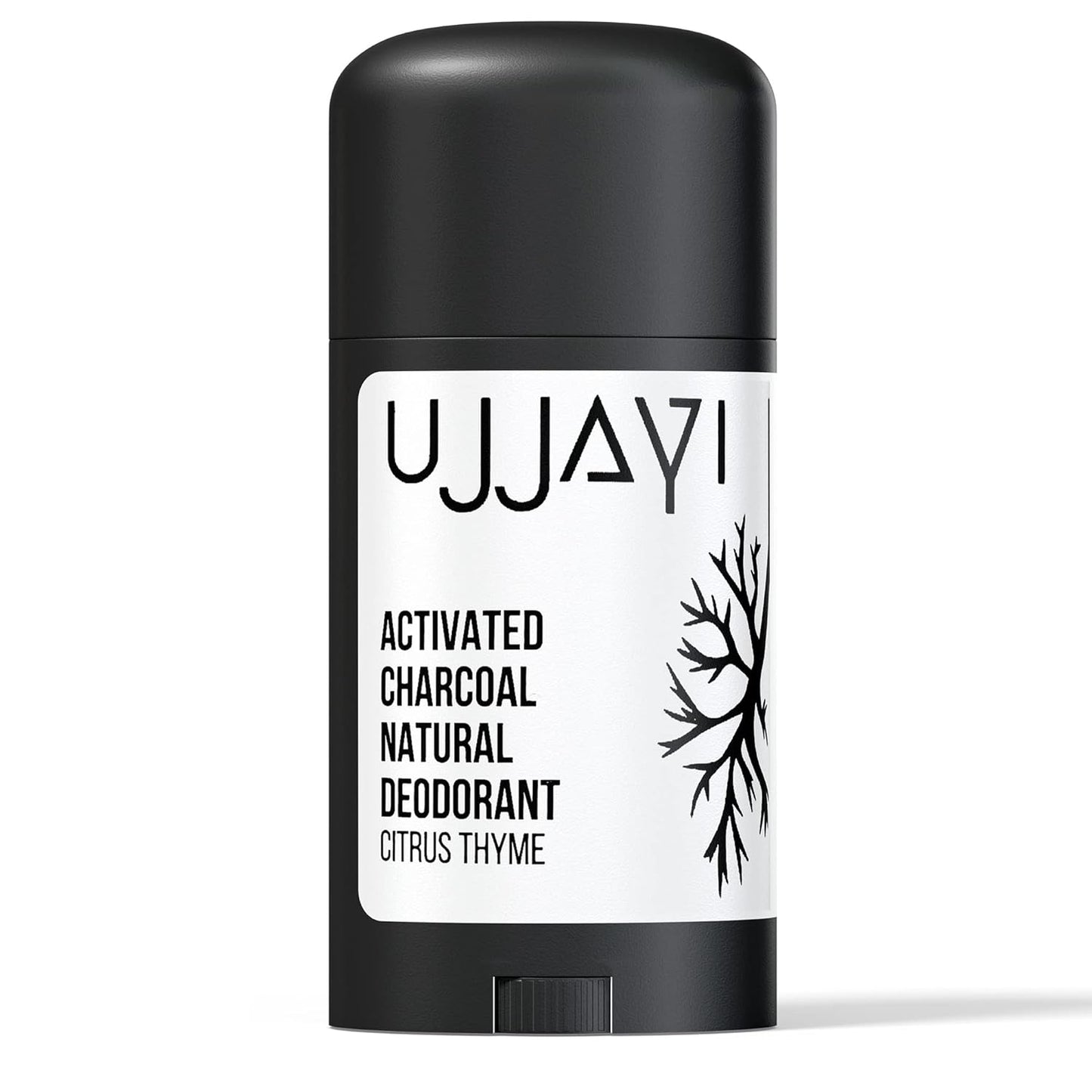 Natural Deodorant with Activated Charcoal | Deodorant for Men and Women | Aluminum-Free, Paraben-Free, Sulfate-Free, Vegan, Gluten-Free, Cruelty-Free, Handmade (Citrus Thyme)