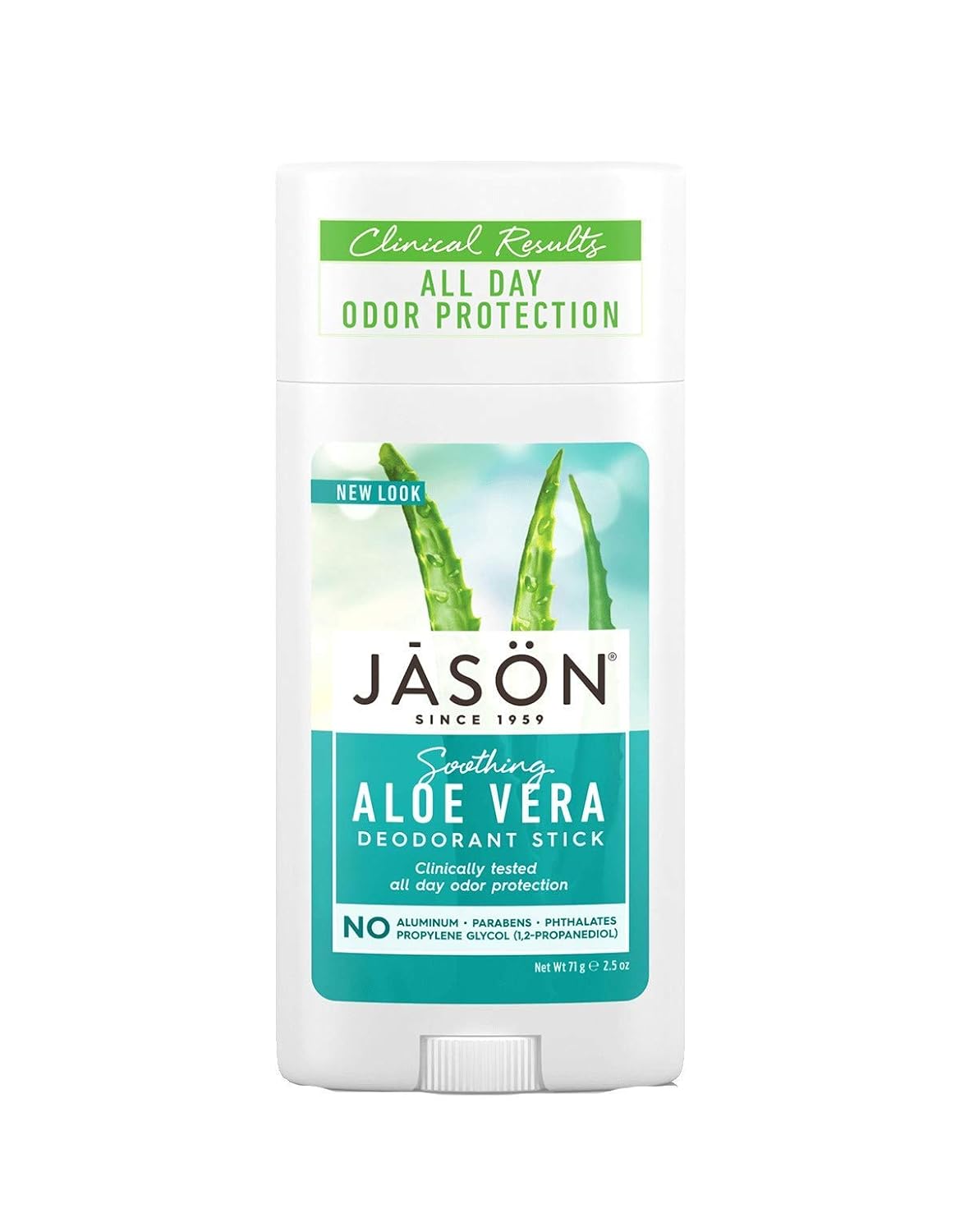Jason Aloe Vera Stick Deodorant 2.5 Ounce (Pack of 3)