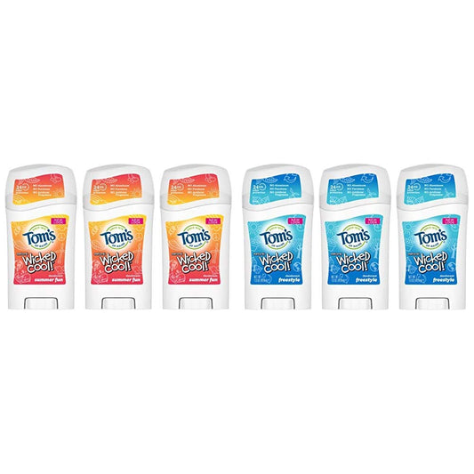 Tom's of Maine Aluminum- Free Wicked Cool Deodorant, Natural Deodorant with Tom's of Maine Aluminum-Free Natural Wicked Cool Teen Boys Deodorant, Natural Deodorant, Deodorants,