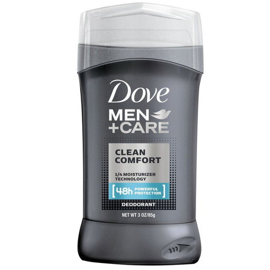 Dove Men+Care Deodorant Stick, Clean Comfort, 3 Ounce (Pack of 3)