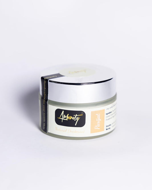 Parijat Natural Deodorant - 30 ML | Long-Lasting Odor Protection | Aluminum-Free Formula | Gentle on Skin | Coral Flower Scent | Vegan and Cruelty-Free