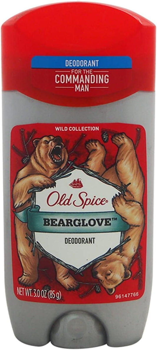 Old Spice Wild Collection Men's Deodorant, Bearglove 3 oz (Pack of 2)