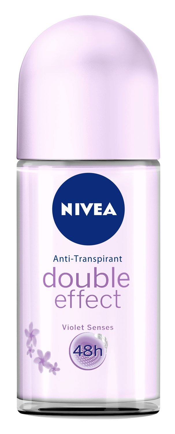 Nivea Double Effect Violet Senses Roll-On Deodorant 50 ml (Pack of 3)
