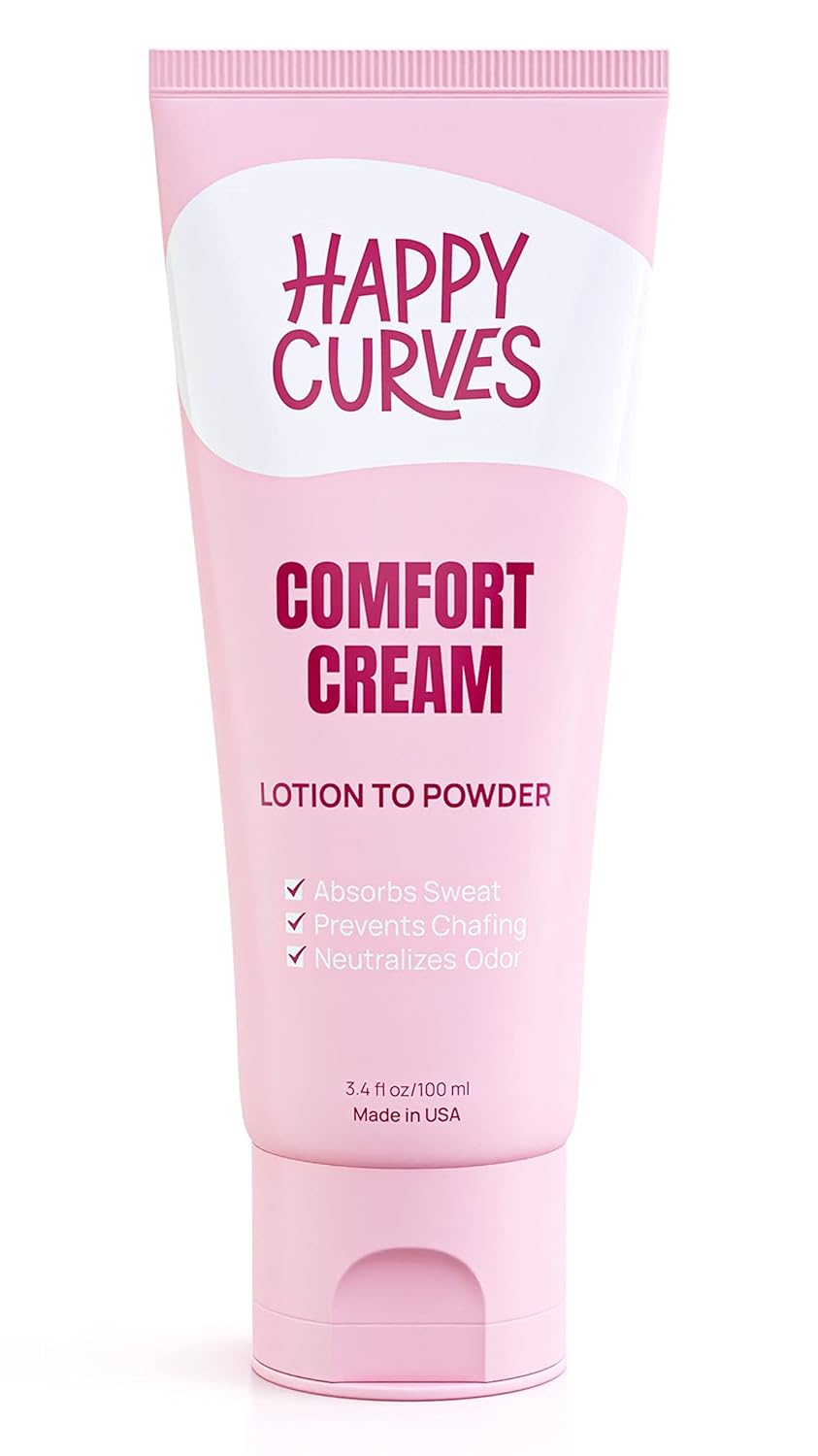 Comfort Cream Deodorant for Women: Aluminum-Free Lotion Powder for Under Breast, Body & Private Parts - Anti Chafing Cream 3.4 oz. (1 Pack, Tropical)