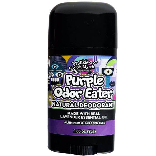 Frankie and Myrrh Purple Odor Eater | Lavender Deodorant | Natural & Aluminum-Free (2.56 oz)