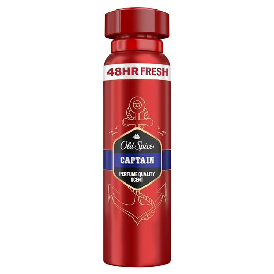 Old Spice Deodarant Spray Captain 6 Pack