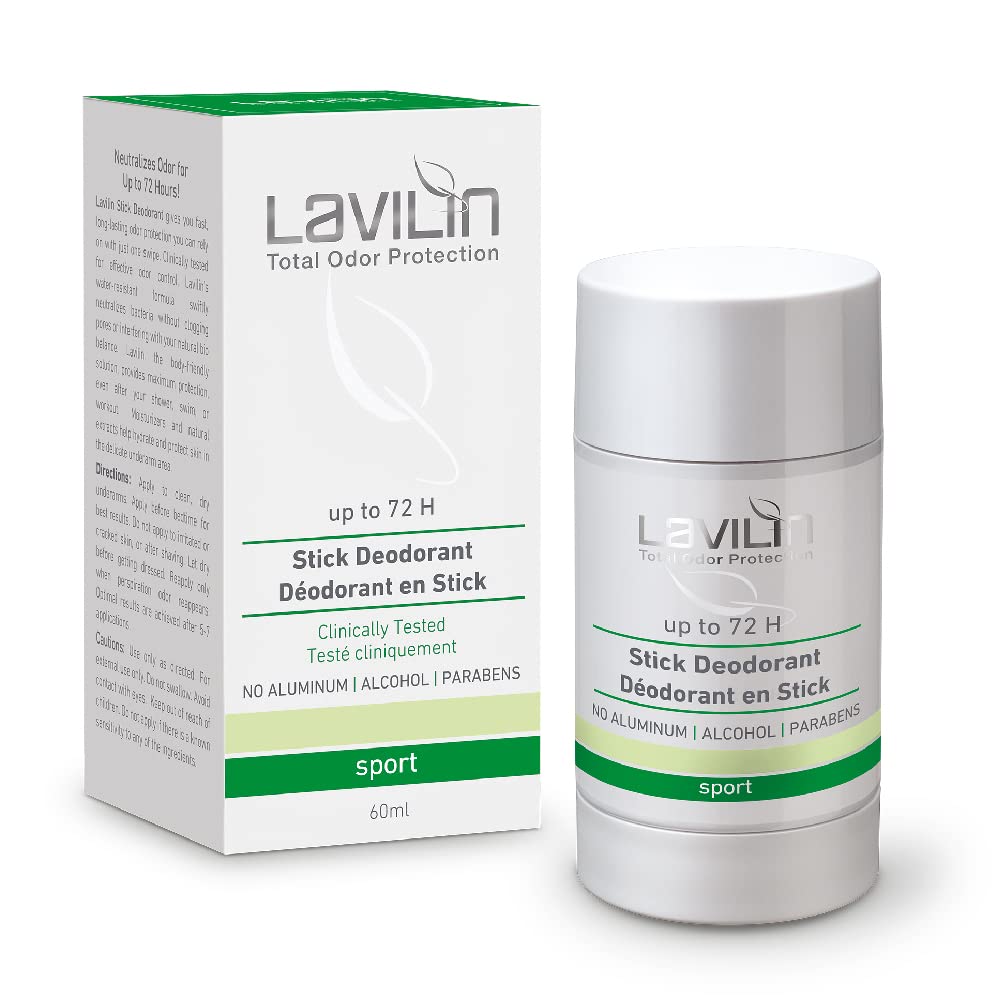 Lavilin Aluminum Free Natural Deodorant for Women and Men - 72 Hours Odor Control