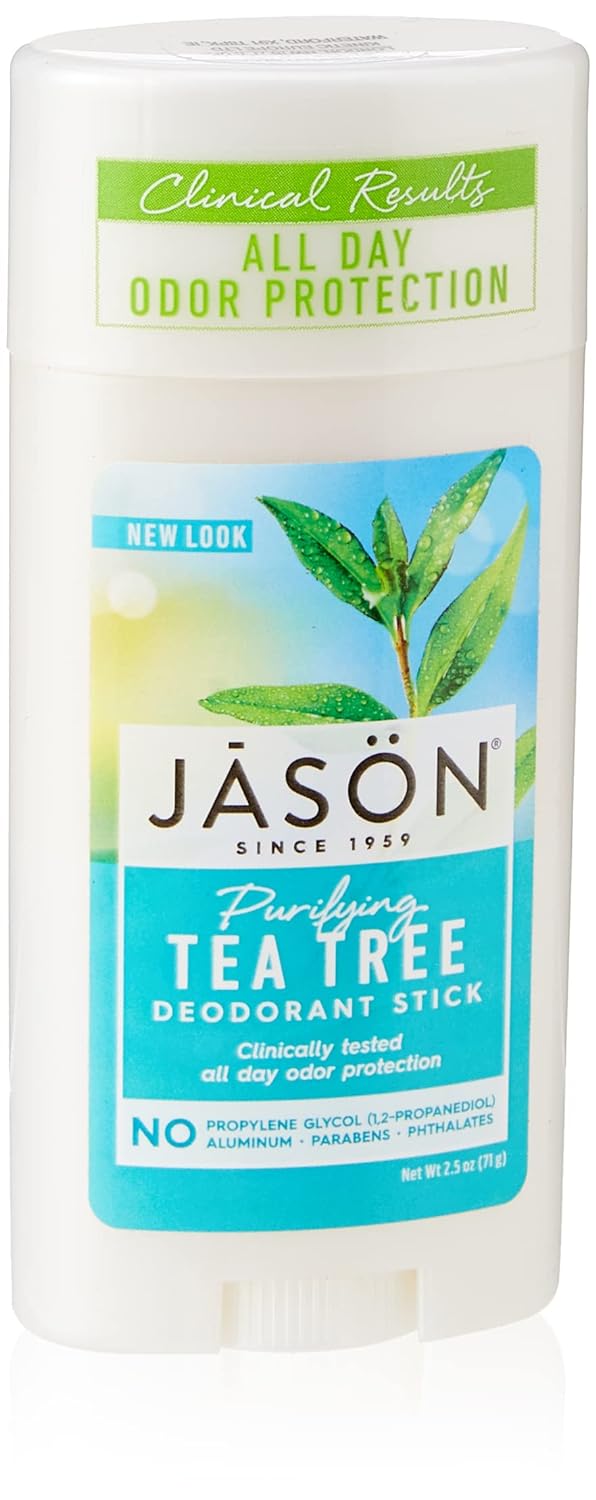 Jason Aluminum Free Deodorant Stick, Purifying Tea Tree, 2.5 Oz (Pack of 1)