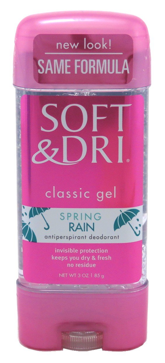Soft & Dri Spring Rain Classic Gel Anti-Perspirant/Deodorant 3 Ounce (88ml)