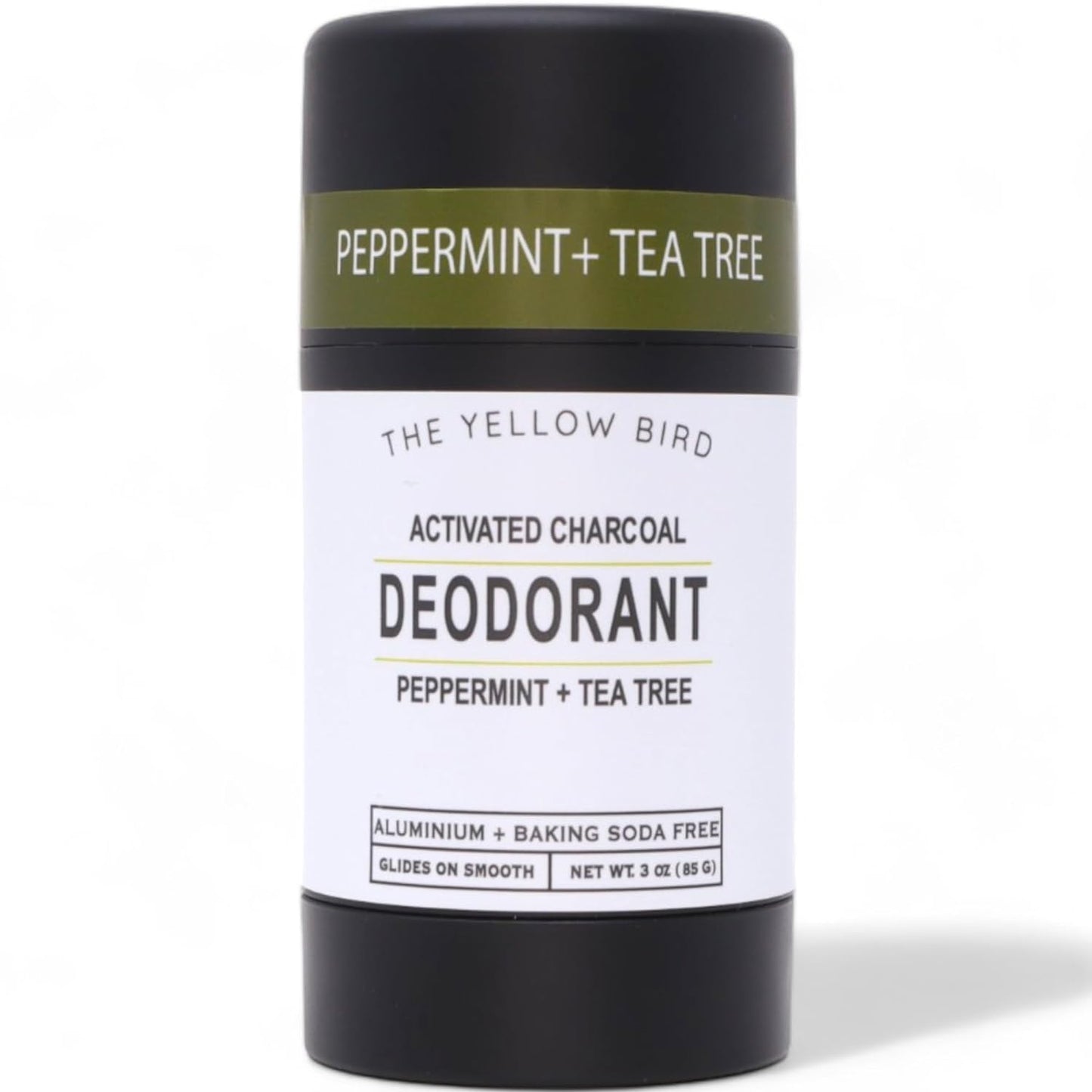 Natural Deodorant - Aluminum & Baking Soda Free, For Men & Women, Sensitive Skin Friendly Formula with Activated Charcoal | 3oz | Made in USA