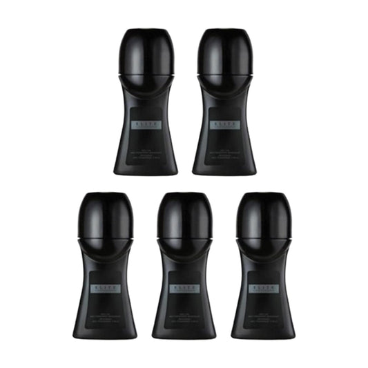 Elite Gentleman In Black Antiperspirant Roll-On Deodorant 50 ml (Pack Of 5)