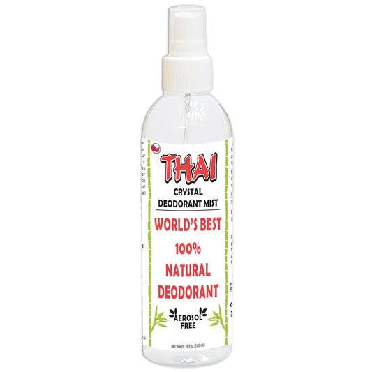 Thai Deodorant Crystal Mist Spray (8 Oz) Aluminum-Free Natural Crystal Salt Deodorant Spray for Women Men & Teens