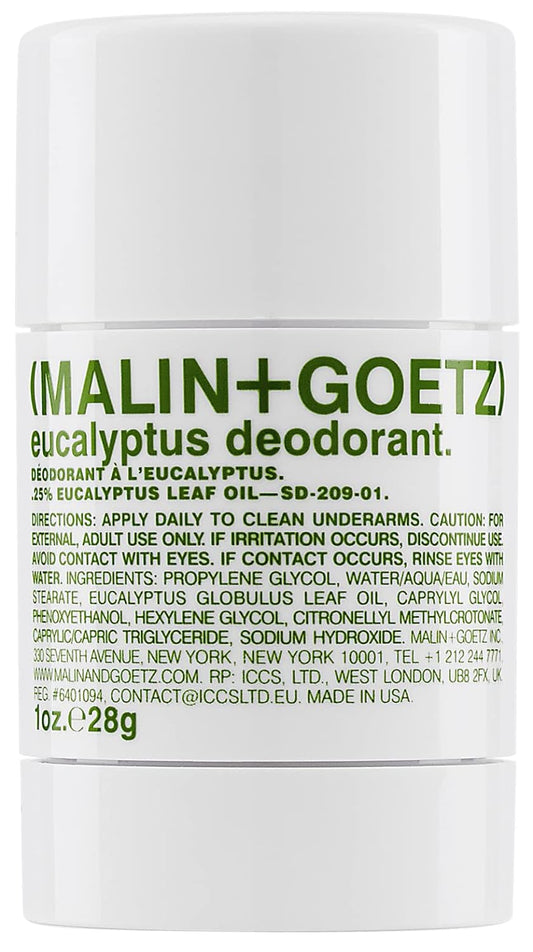 Malin + Goetz Deodorant - Men & Women's Stick Deodorant, Scented Deodorant for All Skin Types, Natural Fragrance & Color, Aluminum Free Natural Deodorant.