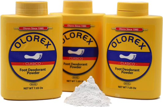 Foot Deodorant Powder, Long-Lasting Effect, 3-Pack of 7.05 Oz Powder Bottles